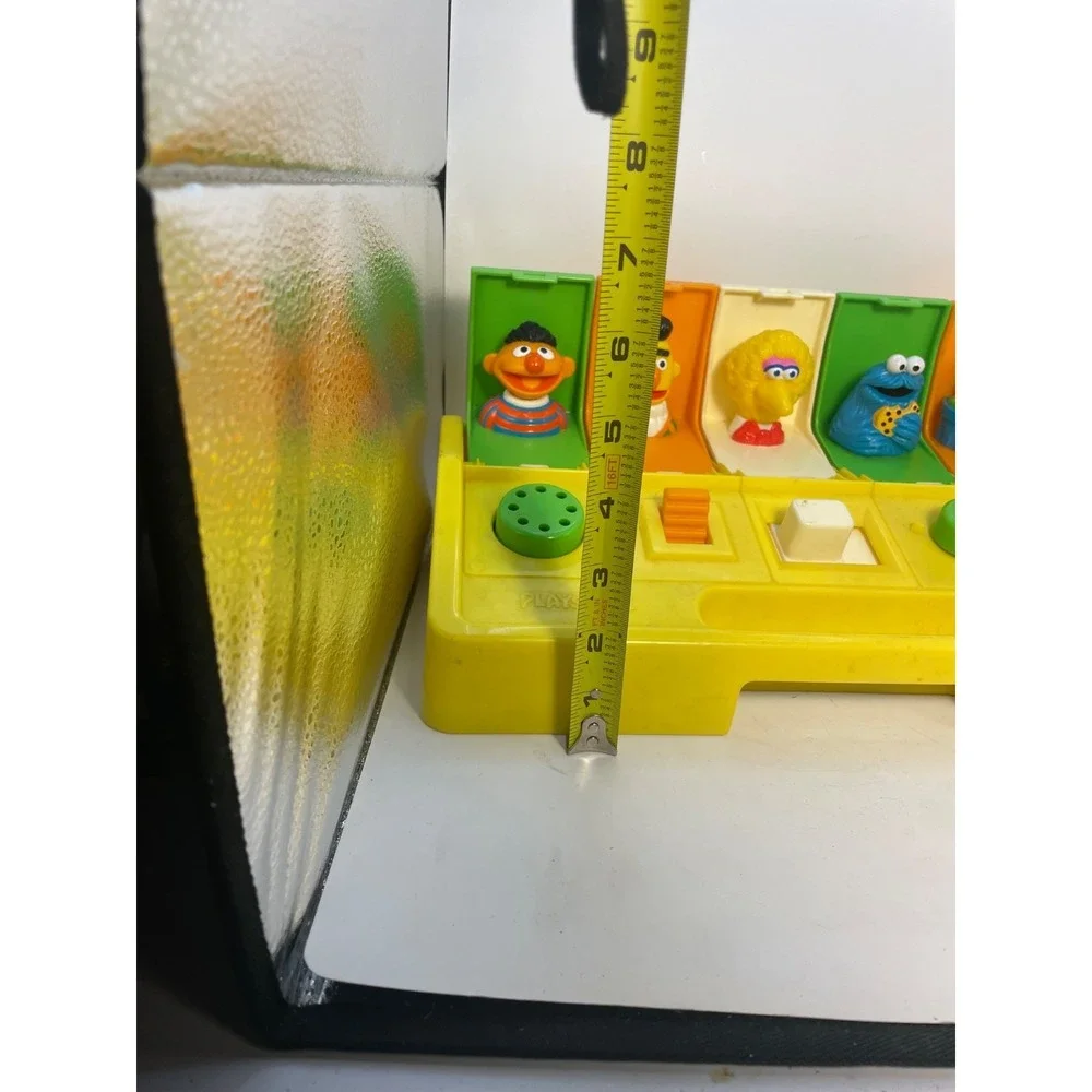 VINTAGE PLAYSKOOL POPPIN' PALS SESAME STREET MUPPETS POP UP LEARNING TOY 1985